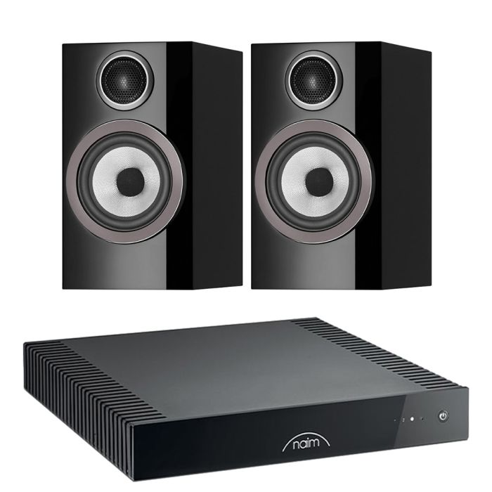 Naim CI UNITI 102 Streaming Amplifier with Bowers & Wilkins 707 S3 Standmount Speakers main product photo