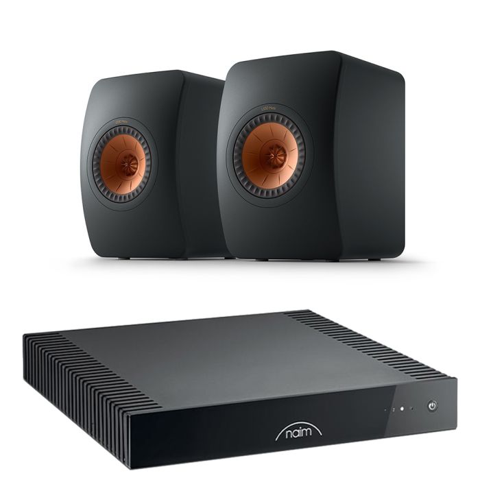 Naim CI UNITI 102 Streaming Amplifier with KEF LS50 Meta Bookshelf Speakers main product photo