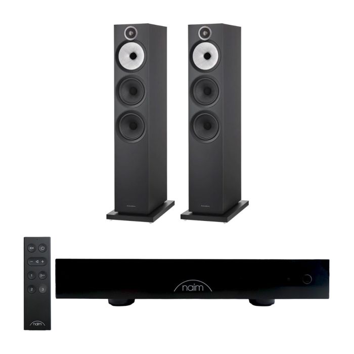 Naim CI UNITI 102 Streaming Integrated Amplifier & Accessories with Bowers & Wilkins 603 S3 Floorstanding Speakers main product photo