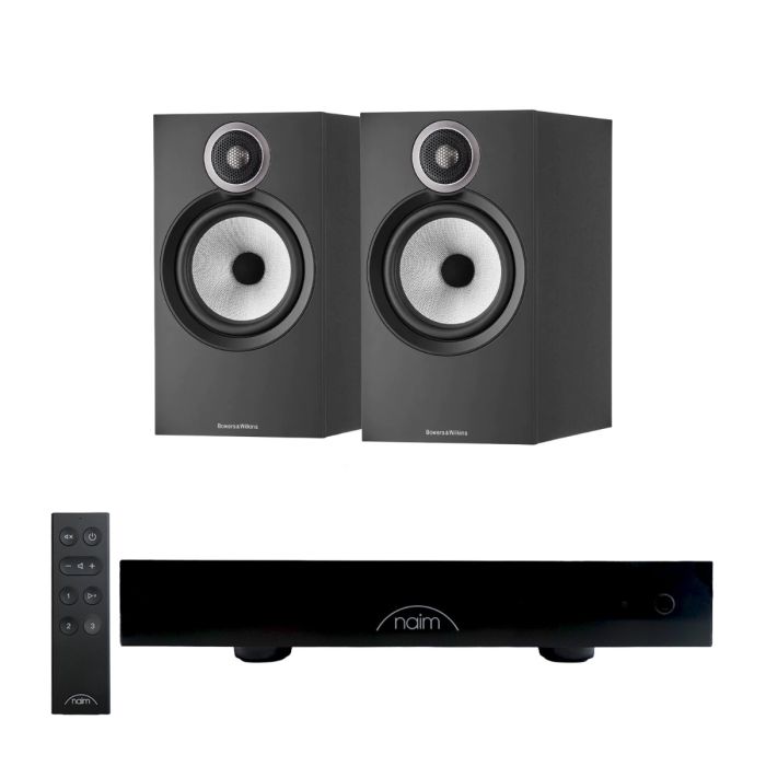 Naim CI UNITI 102 Streaming Integrated Amplifier & Accessories with Bowers & Wilkins 606 S3 Bookshelf Speakers main product photo