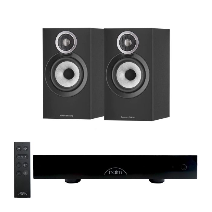 Naim CI UNITI 102 Streaming Integrated Amplifier & Accessories with Bowers & Wilkins 607 S3 Bookshelf Speakers main product photo