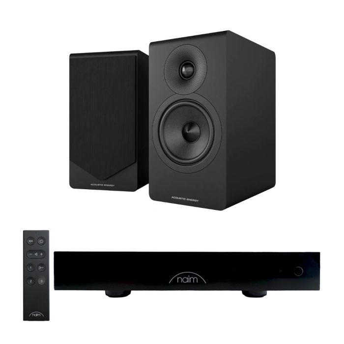 Naim CI UNITI 102 Streaming Integrated Amplifier & Accessories with Acoustic Energy AE300² Bookshelf Speakers main product photo