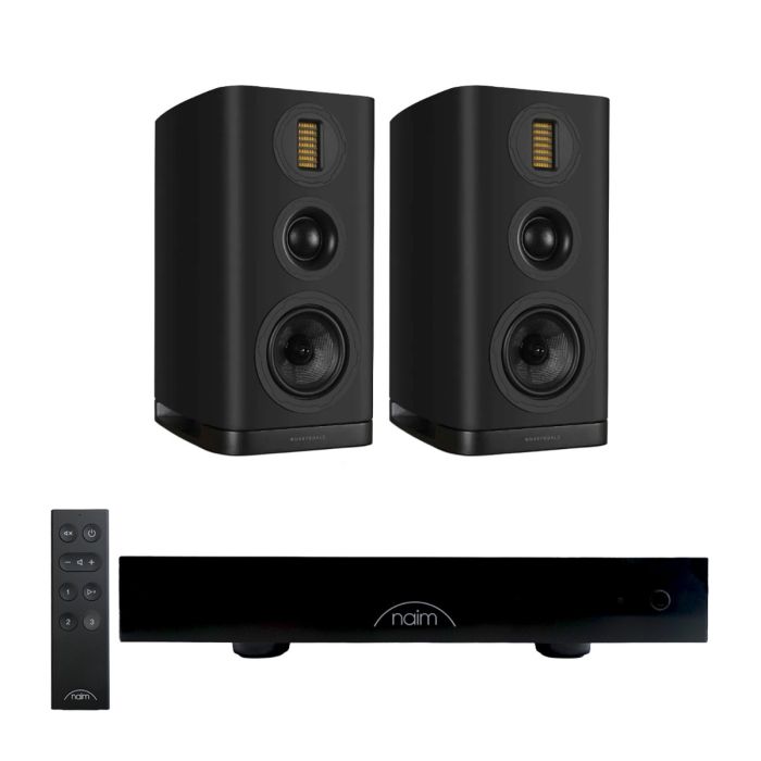 Naim CI UNITI 102 Streaming Integrated Amplifier & Accessories with Wharfedale Evo 5.2 Bookshelf Speakers main product photo