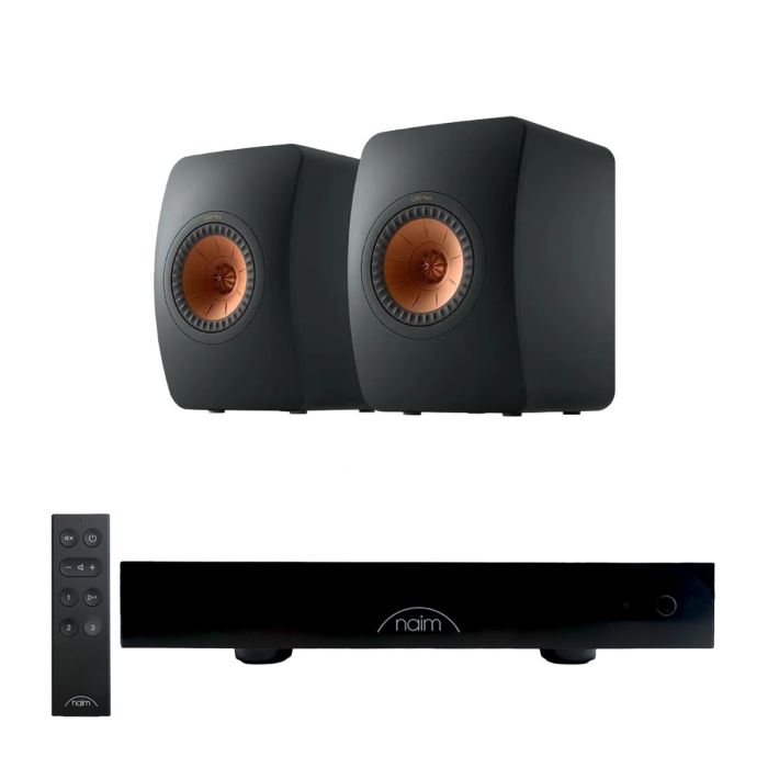 Naim CI UNITI 102 Streaming Integrated Amplifier & Accessories with KEF LS50 Meta Bookshelf Speakers main product photo
