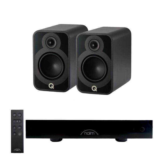 Naim CI UNITI 102 Streaming Integrated Amplifier & Accessories with Q Acoustics 5020 Bookshelf Speakers main product photo