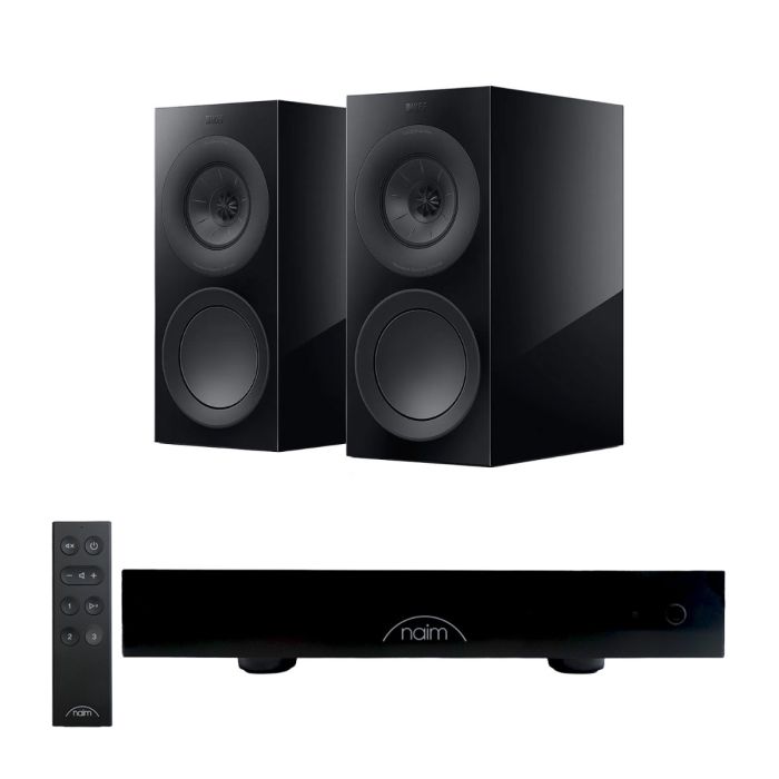 Naim CI UNITI 102 Streaming Integrated Amplifier & Accessories with KEF R3 Meta Bookshelf Speakers main product photo
