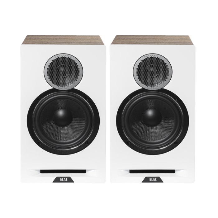 Elac Debut Reference DBR62 Bookshelf Speakers - White/Oak main product photo