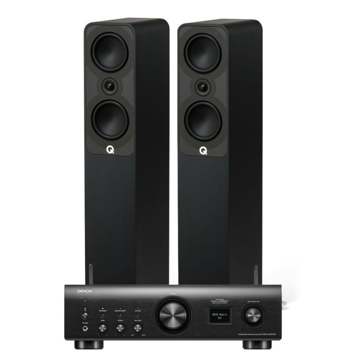 Denon PMA-900HNE Integrated Network Amplifier with Q Acoustics Q 5040 Floorstanding Speakers main product photo