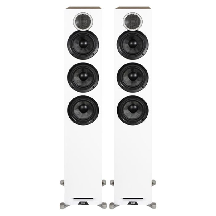 Elac Debut Reference DFR52 Floorstanding Speakers - White/Oak main product photo
