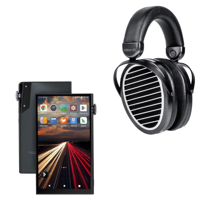 iBasso DX180 Digital Audio Player with HiFiMan Edition XS Planar Headphones main product photo