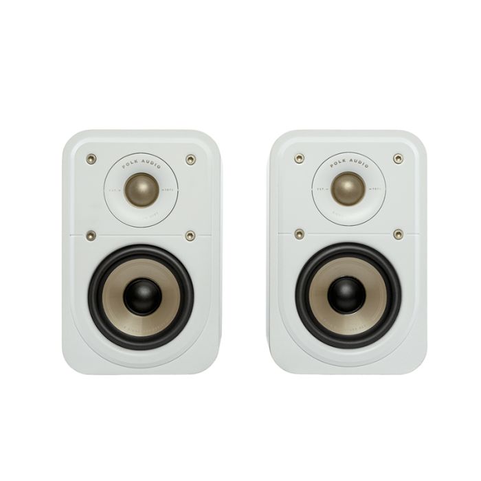 Polk Audio Signature Elite ES10 Bookshelf Speakers - White main product photo
