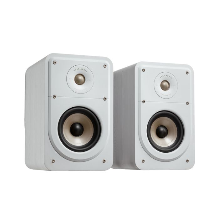 Polk Audio Signature Elite ES15 Bookshelf Speakers - White main product photo