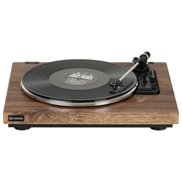 Rekkord F300 Advanced Fully Automatic Sub-Chassis Turntable - Stirling Oak Wood main product photo