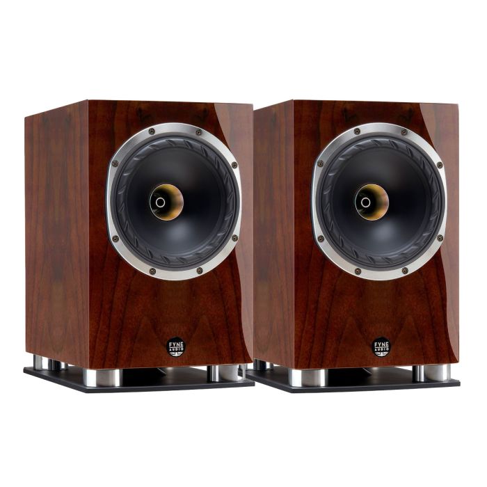 Fyne Audio F500SP Bookshelf Speakers - Piano Gloss Walnut main product photo