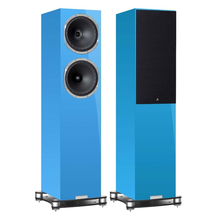 Fyne Audio F502SP Floorstanding Speakers - Blue RAL 5015 main product photo