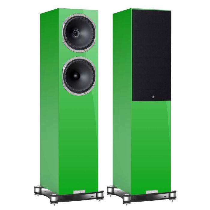 Fyne Audio F502SP Floorstanding Speakers - Green RAL 6038 main product photo