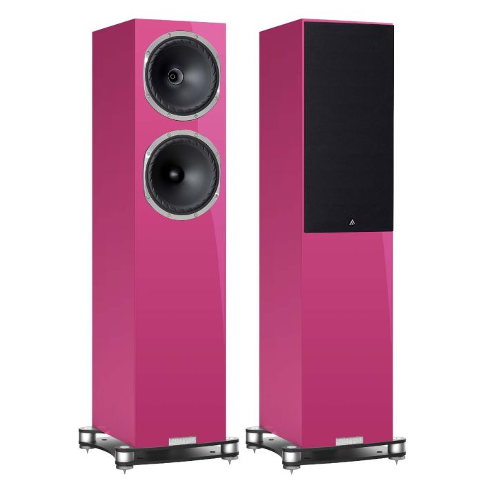 Fyne Audio F502SP Floorstanding Speakers - Pink RAL 4010 main product photo