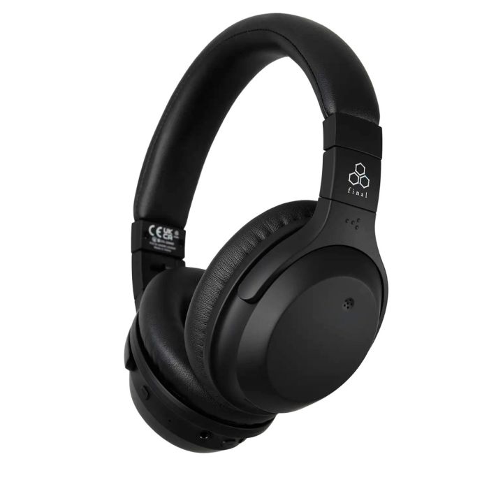 Final UX2000 Wireless Active Noise Cancelling Headphones - Black main product photo