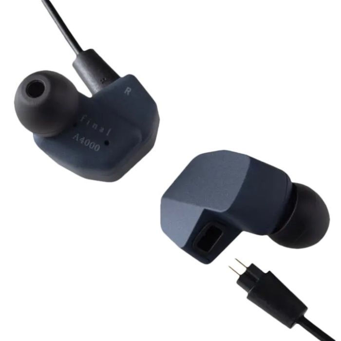Final A4000 Single Driver IEM Earphones With Detachable Cable - Dark Blue main product photo
