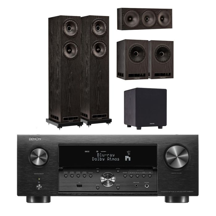 Denon AVC-X4800H 9.4 Ch. 200W 8K AV Amplifier with Fyne Audio F501e 5.1 Speaker Package main product photo