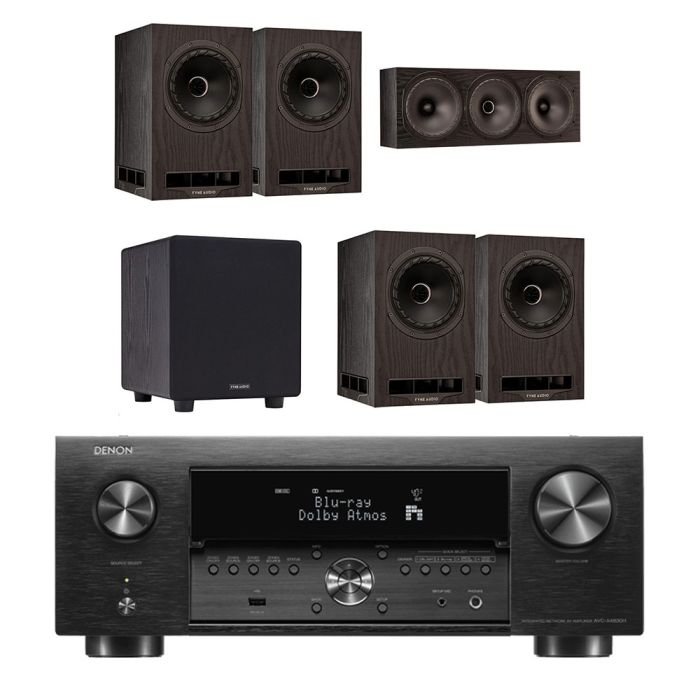Denon AVC-X4800H 9.4 Ch. 200W 8K AV Amplifier with Fyne Audio F5e 5.1 Speaker Package main product photo
