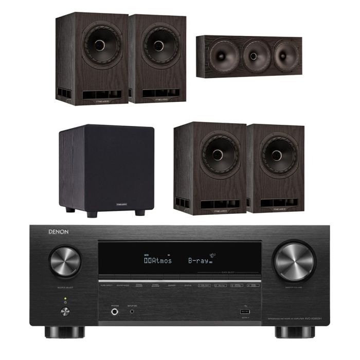 Denon AVC-X3800H 9.4 Ch. 8K AV Receiver with Fyne Audio F5e 5.1 AV Pack main product photo