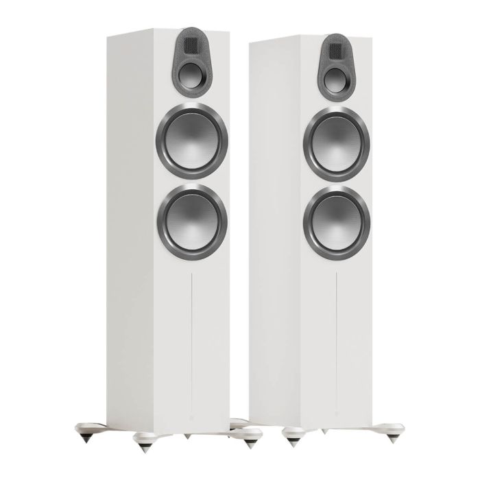 Monitor Audio Gold 500 6G Floorstanding Speakers - White main product photo