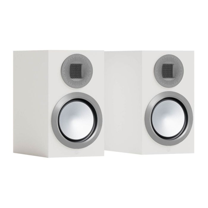 Monitor Audio Gold 50 6G Bookshelf Speakers - White main product photo