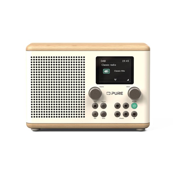 Pure Classic H4 Digital Radio - White/Oak main product photo