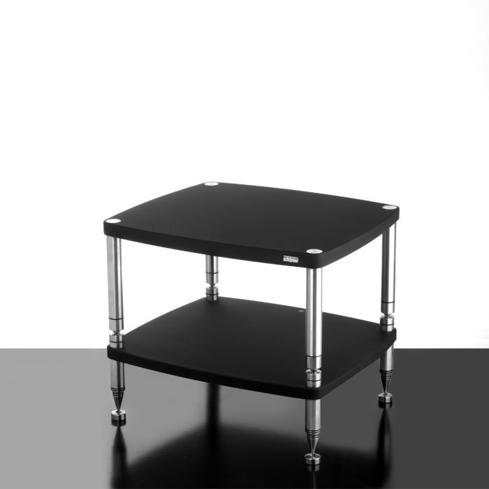 Solidsteel Hyperspike HF High-End 2-Shelf Audio Rack - Flat Black main product photo