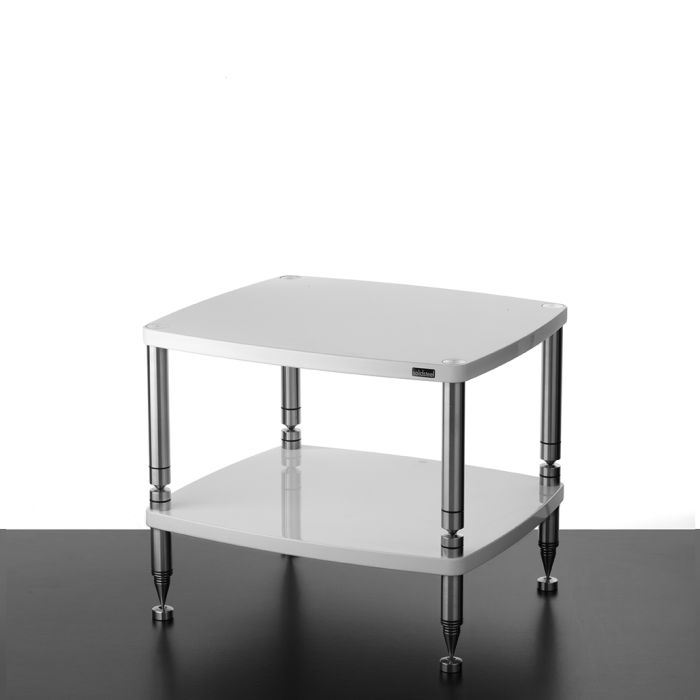 Solidsteel Hyperspike HF High-End 2-Shelf Audio Rack - Gloss White main product photo
