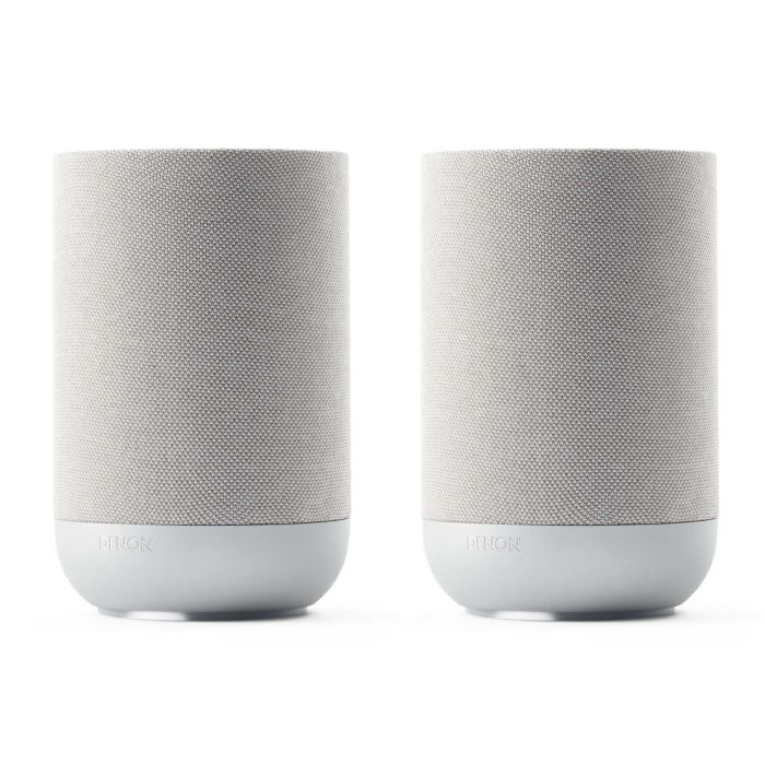 Denon Home 200 Wireless Smart Speaker Powered by HEOS with Dolby Atmos Music (PAIR) - Stone main product photo