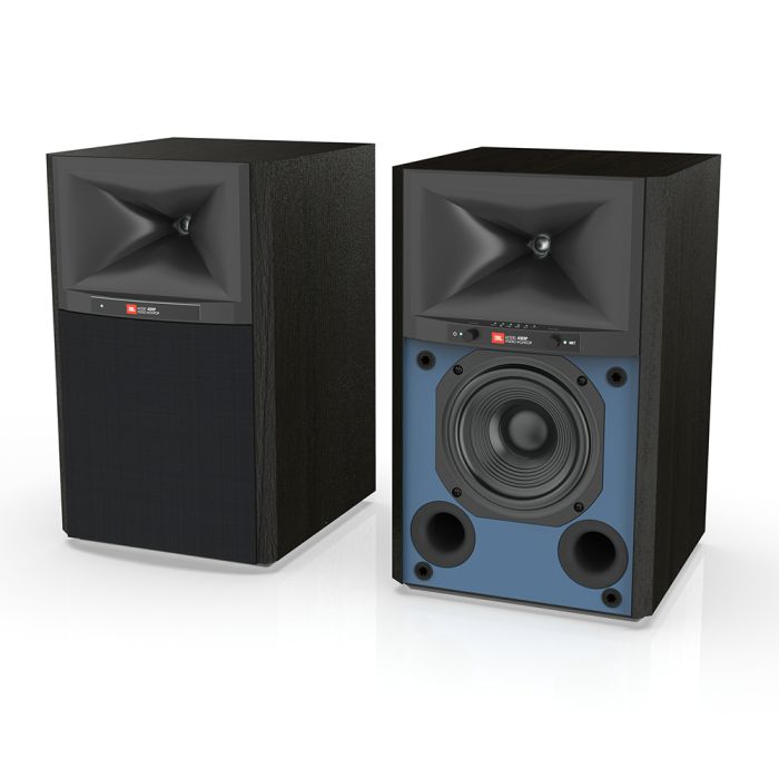 JBL 4305P Studio Monitor Bookshelf Speakers - Black with Black Grille main product photo