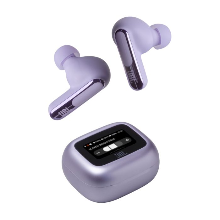 JBL Live Beam 3 Active Noise Cancelling Earbuds - Purple main product photo