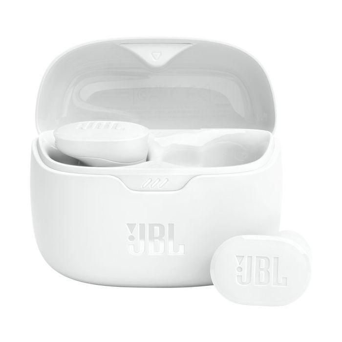 JBL Tune Active Noise Cancelling Earbuds - White main product photo