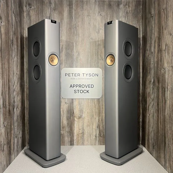 Nearly New - KEF LS60 Wireless Floorstanding Speakers - Titanium Grey