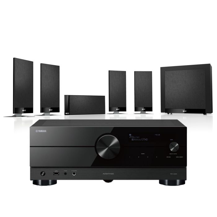 Yamaha RX-A4A AV Receiver with KEF T105 System 5.1 Speaker Pack