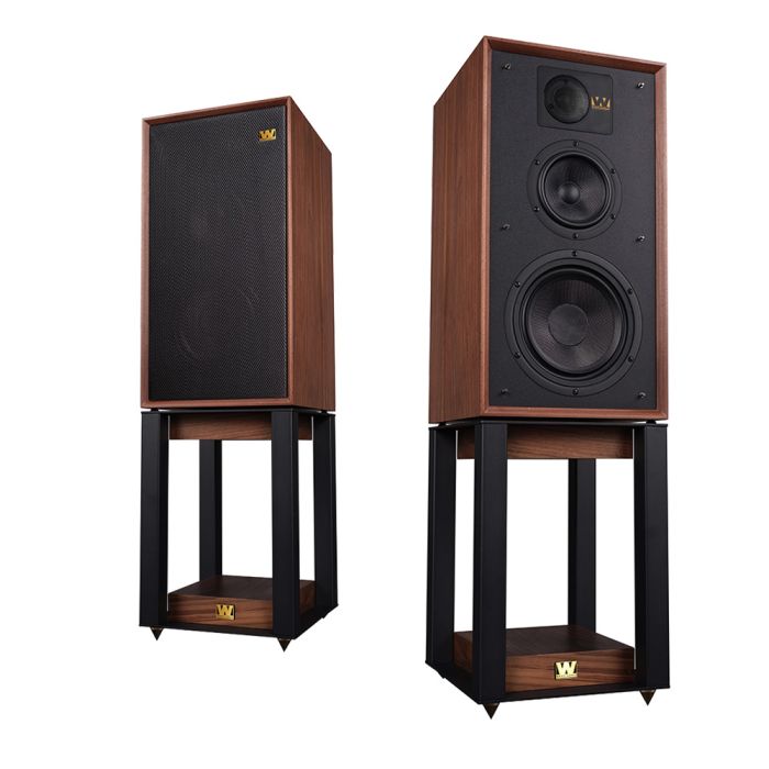 Wharfedale Linton Heritage Standmount Speakers with Matching Stands - Walnut main product photo