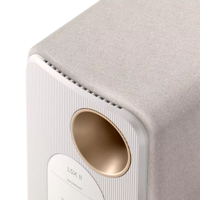 スピーカー・ウーファー KEF LSX WHITE KEF LSX II Wireless Hi-Fi Speakers - Cotton White