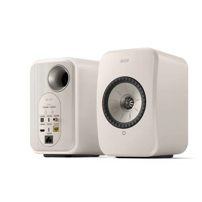 KEF LSX II LT Wireless Hi-Fi Speakers - Stone White