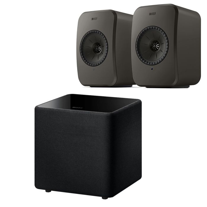 KEF LSX II LT AV Speaker Pack (Single Kube 8 MIE Sub) - Graphite Grey main product photo