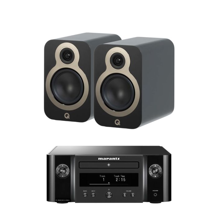 Marantz Melody X. M-CR612 Music System with Q Acoustics 3020c Bookshelf Speakers main product photo