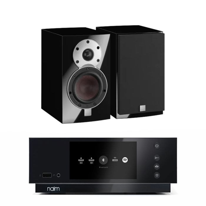 Naim Uniti Atom HDMI Streaming Amplifier with Dali MENUET Bookshelf Speakers main product photo