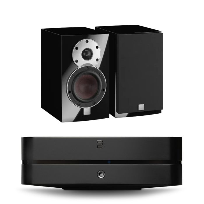 Bluesound POWERNODE N331 (2025) Multi-Room Music Streaming Amplifier with Dali MENUET Bookshelf Speakers main product photo