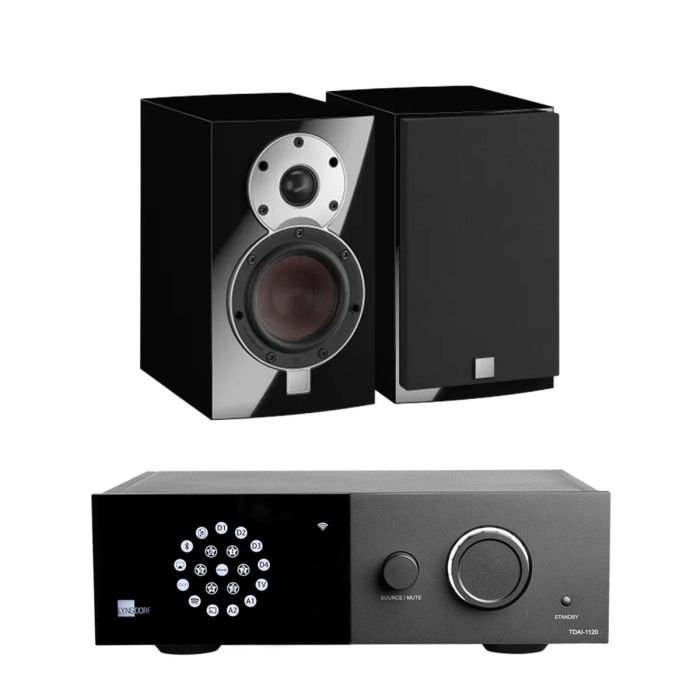 Lyngdorf TDAI-1120 2-Channel Streaming Amplifier with Dali MENUET Bookshelf Speakers main product photo