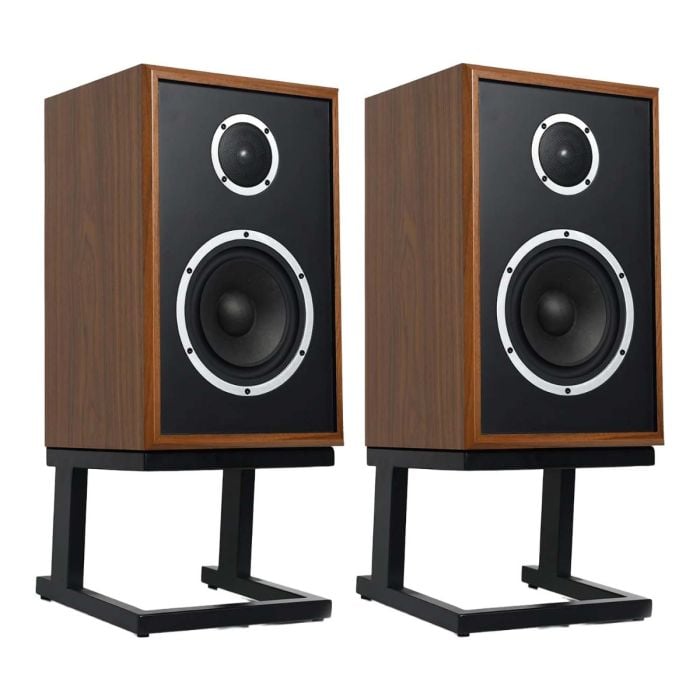 KLH Model Three Bookshelf Speakers - Walnut main product photo