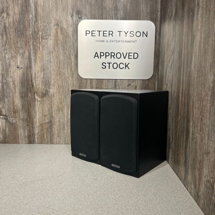 Pre-Loved - Monitor Audio Silver RX1 Bookshelf Speakers - Black main product photo