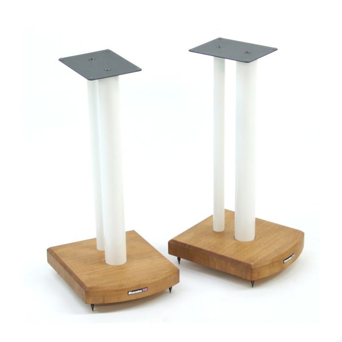Atacama Moseco 5 (515mm) Speaker Stands - Diamond White / Natural Bamboo main product photo
