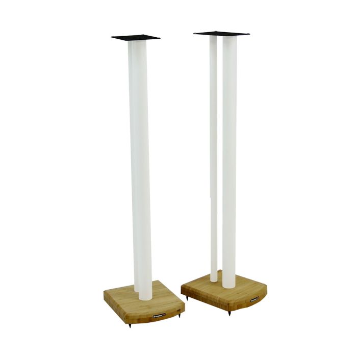 Atacama Moseco 10 (1015mm) Speaker Stands - Diamond White / Natural Bamboo main product photo