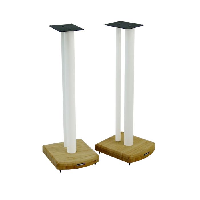 Atacama Moseco 7 (715mm) Speaker Stands - Diamond White / Natural Bamboo main product photo
